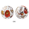 10pcs 15mm Silicone Printed Round Beads