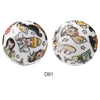 10pcs 15mm Silicone Printed Round Beads