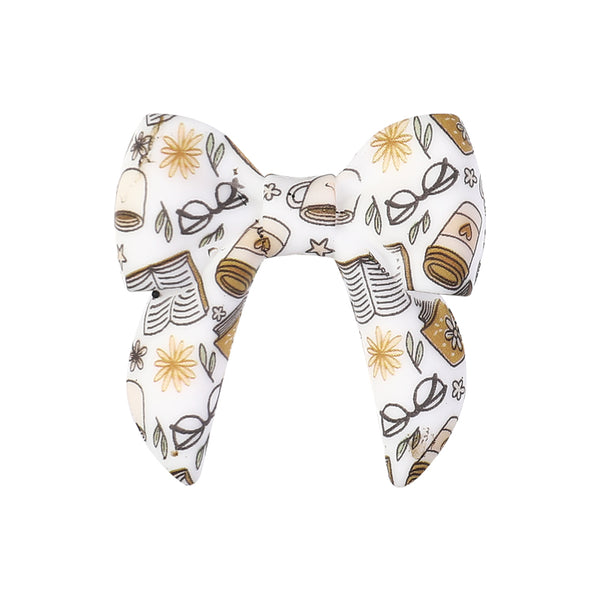 40mm Bowknot Focal Silicone Beads D93