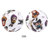 10pcs 15mm Silicone Printed Round Beads