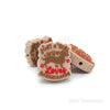 Brown dachshund silicone focal beads