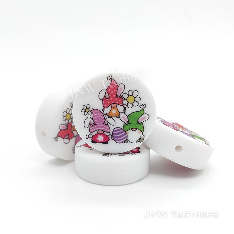 Easter Gnome with Egg silicone focal beads