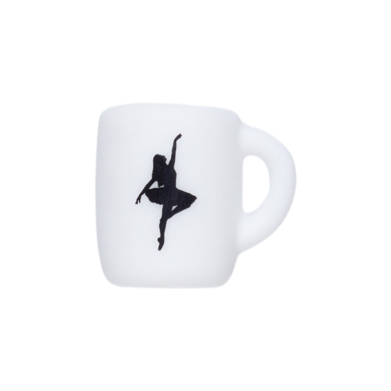 JNWTeethers Dancing prints printed coffee mug silicone beads wholesale