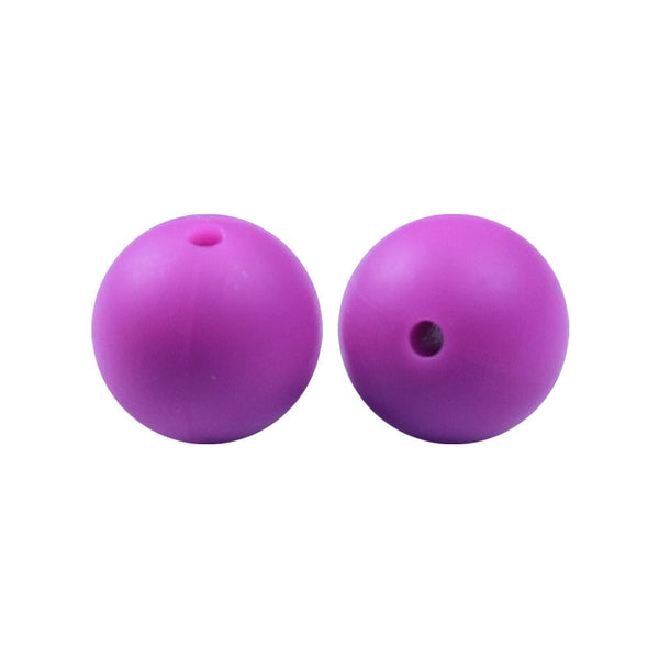 100 12mm Round Silicone Beads