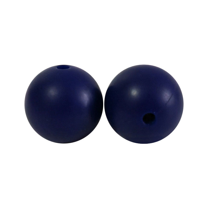 JNWTeethers dark navy blue silicone round beads 9mm 12mm 15mm