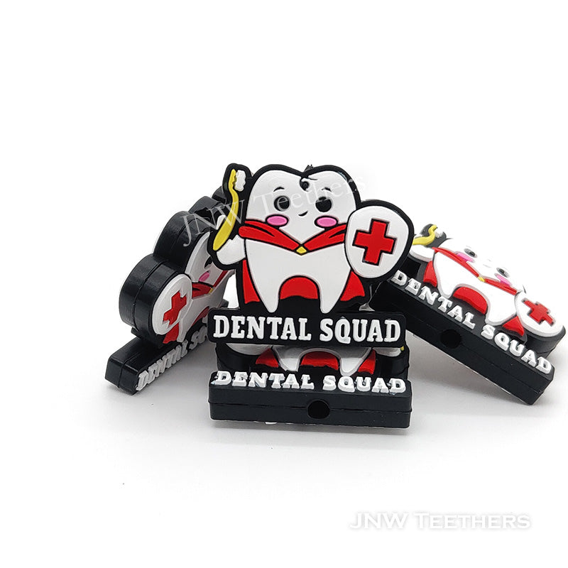 JNW Teethers Dental squad silicone focal beads