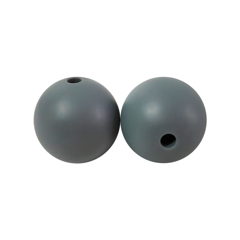 100 12mm Round Silicone Beads