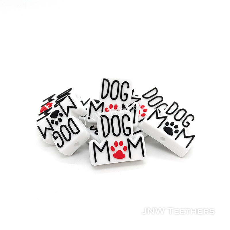 Dog Mom Silicone Focal Beads-JNWTeethers