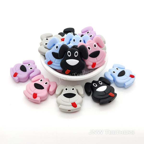 Dog silicone focal beads