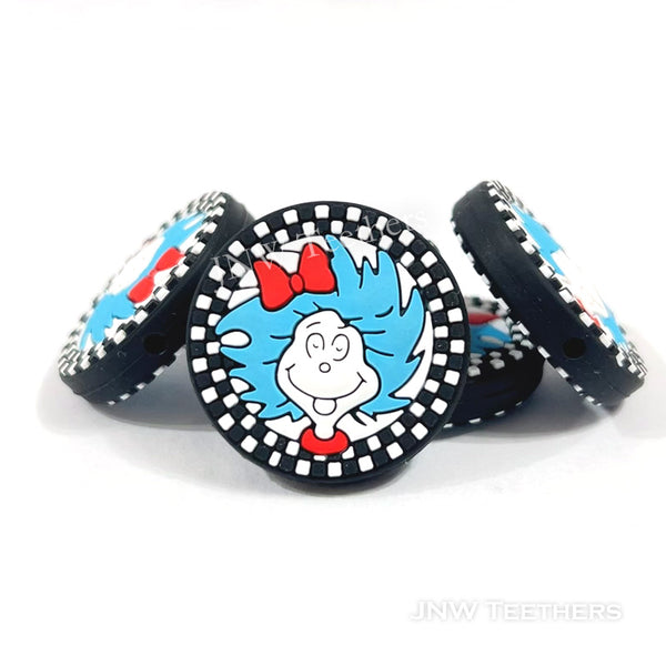 Dr.Seuss silicone focal beads