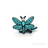 3D dragonfly silicone focal beads turquoise