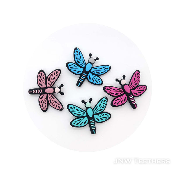 3D dragonfly silicone focal beads