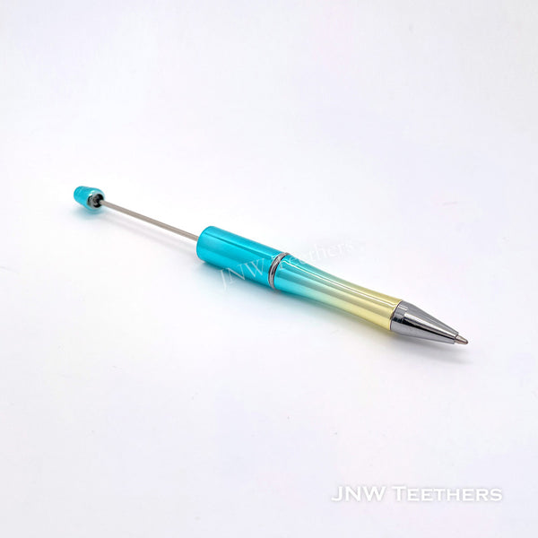Blue  Plating Gradient Plastic Beadable Pens