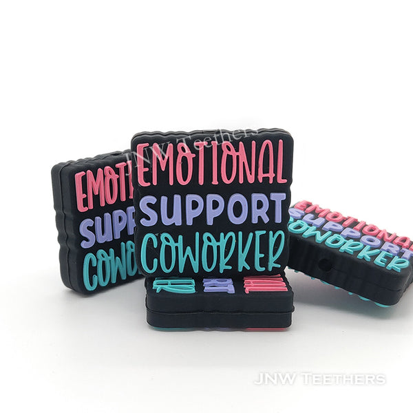 Emotional support coworker silicone focal beads