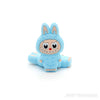 Blue monster doll focal silicone beads