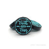 Turquoise Faith Over Fear Silicone Focal Beads