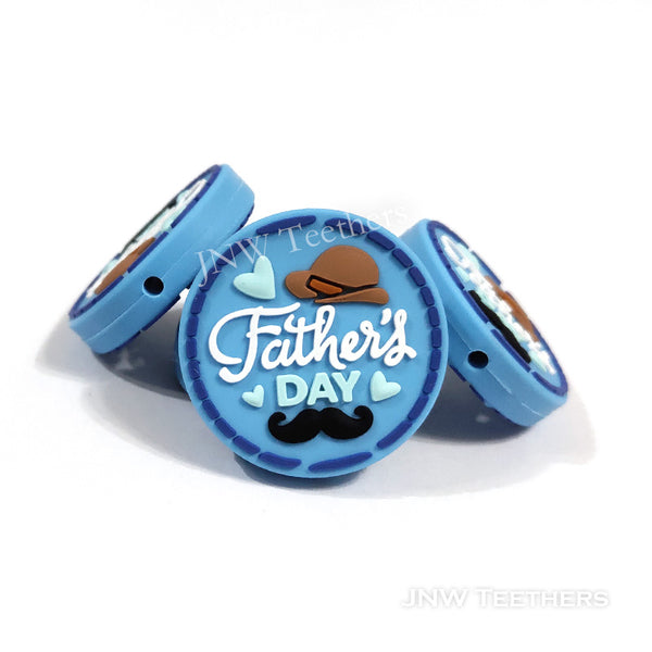 Father's Day silicone focal beads