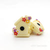 Pack 5 Flowers Birdhouse Silicone Focal Beads
