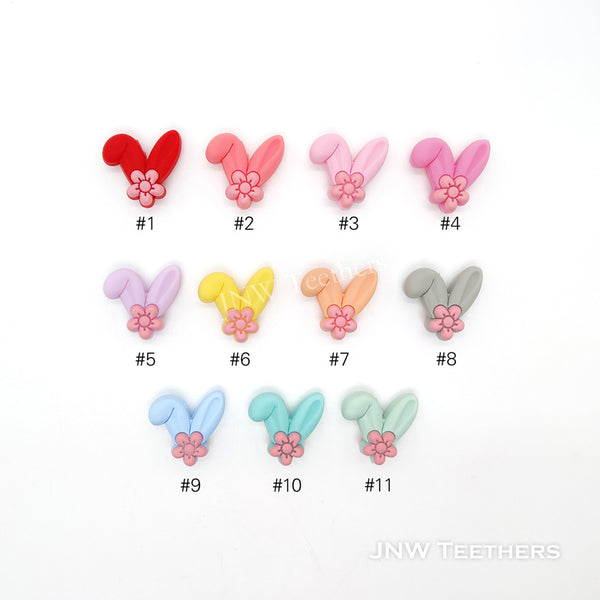 Rabbit ear silicone focal beads