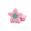 Star Pointed Flower Silicone Focal Beads