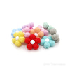 Flower silicone focal beads