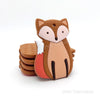 Fox silicone teethers brown
