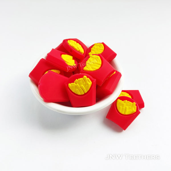 French fry silicone focal beads