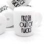 Fresh out of fucks printed coffee mug silicone beads wholesale