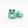 Mint   Frog Silicone Beads