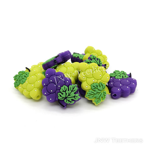 JNWTeethers Fruit Grape Silicone Focal Beads