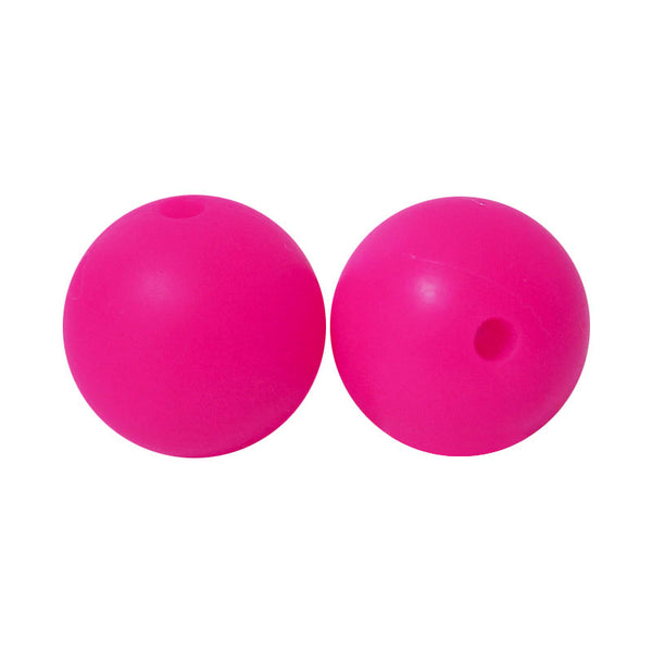 100 12mm Round Silicone Beads