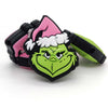GR09 Pink hat Green guy silicone focal beads