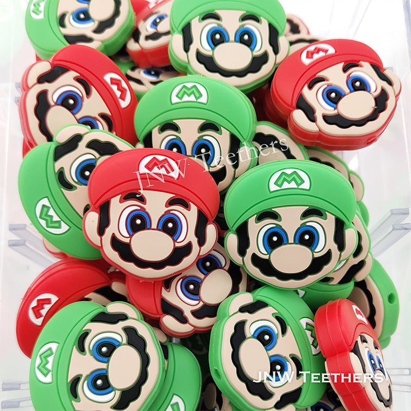 Game boys silicone focal beads