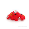 Red bacteria silicone focal beads red