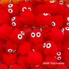Red ghost silicone focal beads