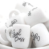 Girl boss printed coffee mug silicone beads wholesale