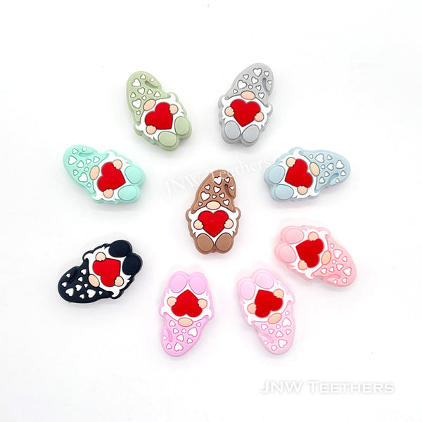 Gnomes silicone focal beads