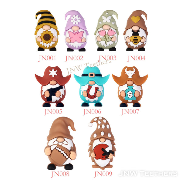 Gnomes silicone focal beads supplier JNWTeethers