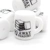 JNWTeethers Go away I'm reading printed coffee mug silicone beads wholesale