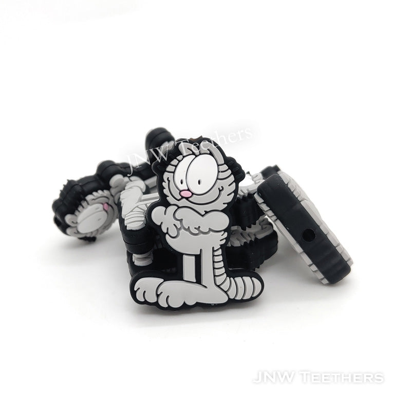 Cat silicone focal beads