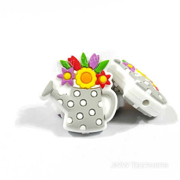 Flower Can Silicone Focal Beads
