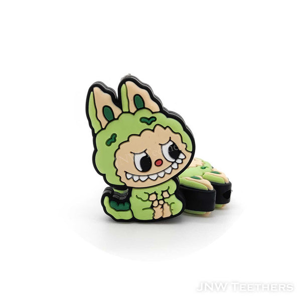 Green Monster Doll silicone focal beads