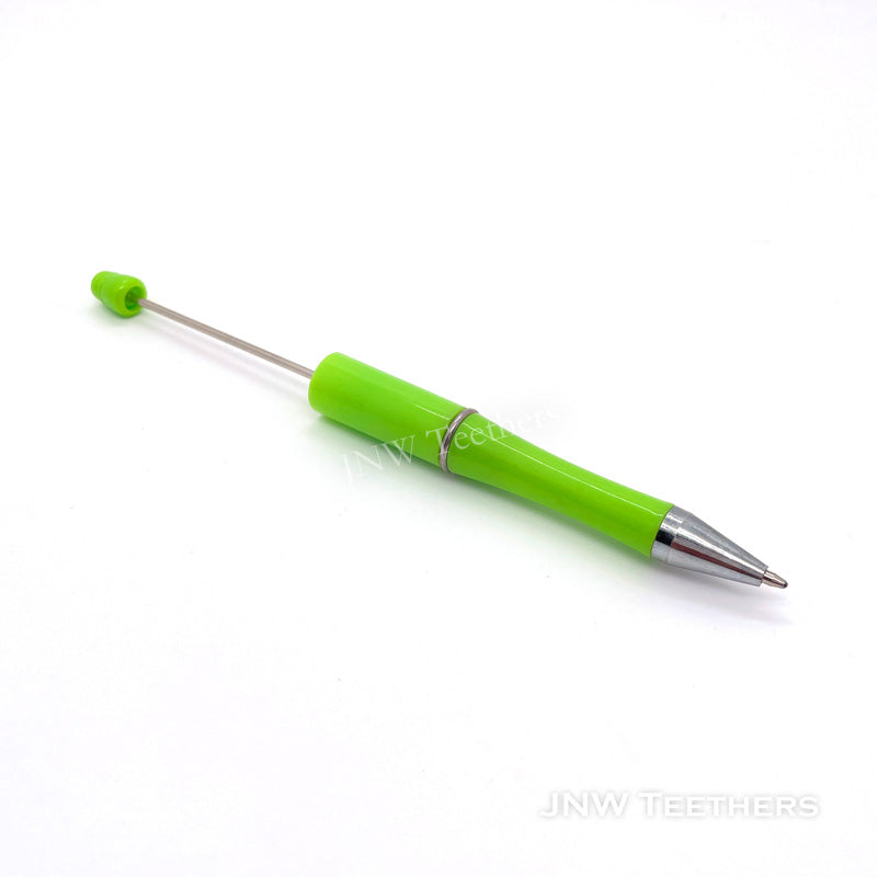 macaron green plastic beadable pen