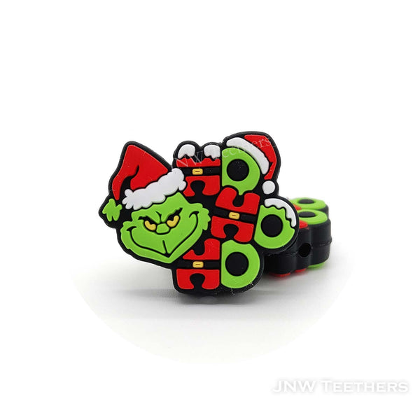 Grinch Head silicone focal beads