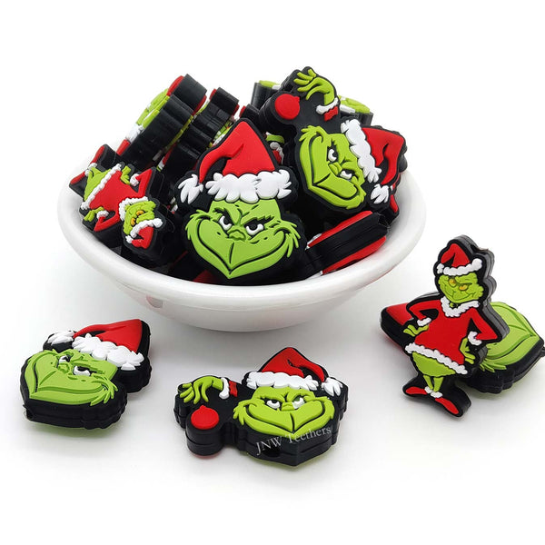 Grinch silicone focal beads varian styles