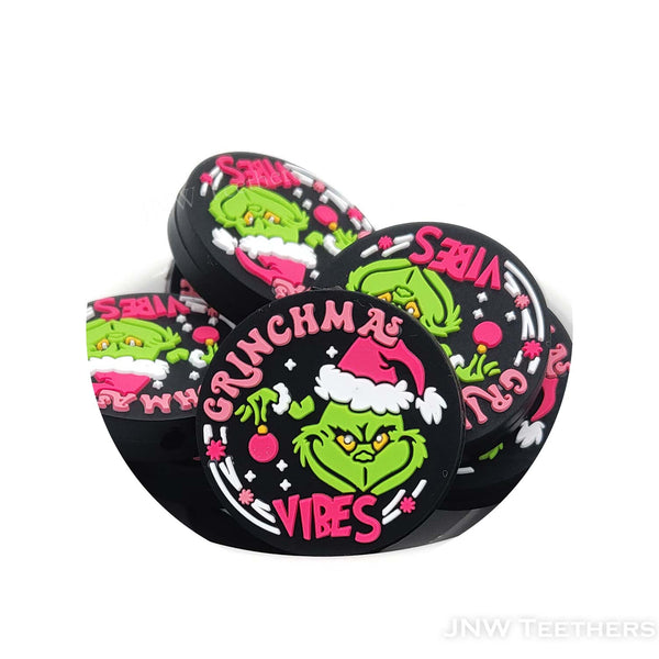 Grinchmas Vibes silicone focal beads