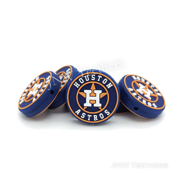 Houston Astros Football Teams silicone focal beads