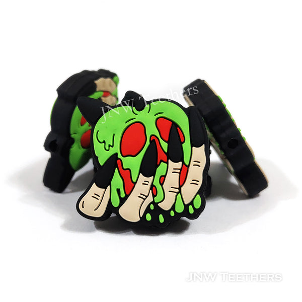 JNWTeethers Witch Hand Poison Apple Zombie Scary Horror Silicone Beads