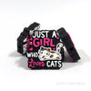 JNWTeethers just a girl who loves cats silicone focal beads