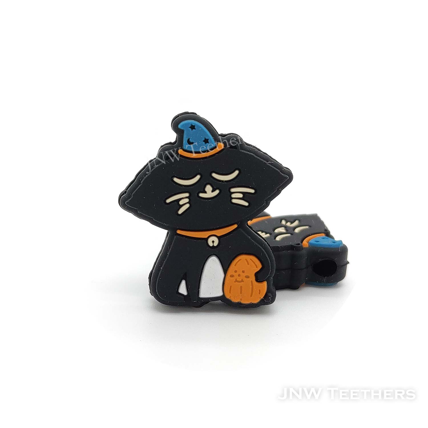Halloween balck cat silicone focal beads
